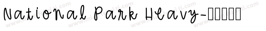 National Park Heavy字体转换